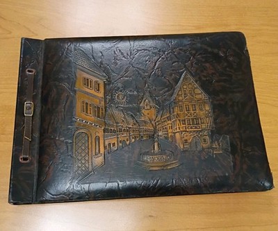 Vintage German Scrapbook 1950's Some Wear On Corners And Missing holds See Pics 
