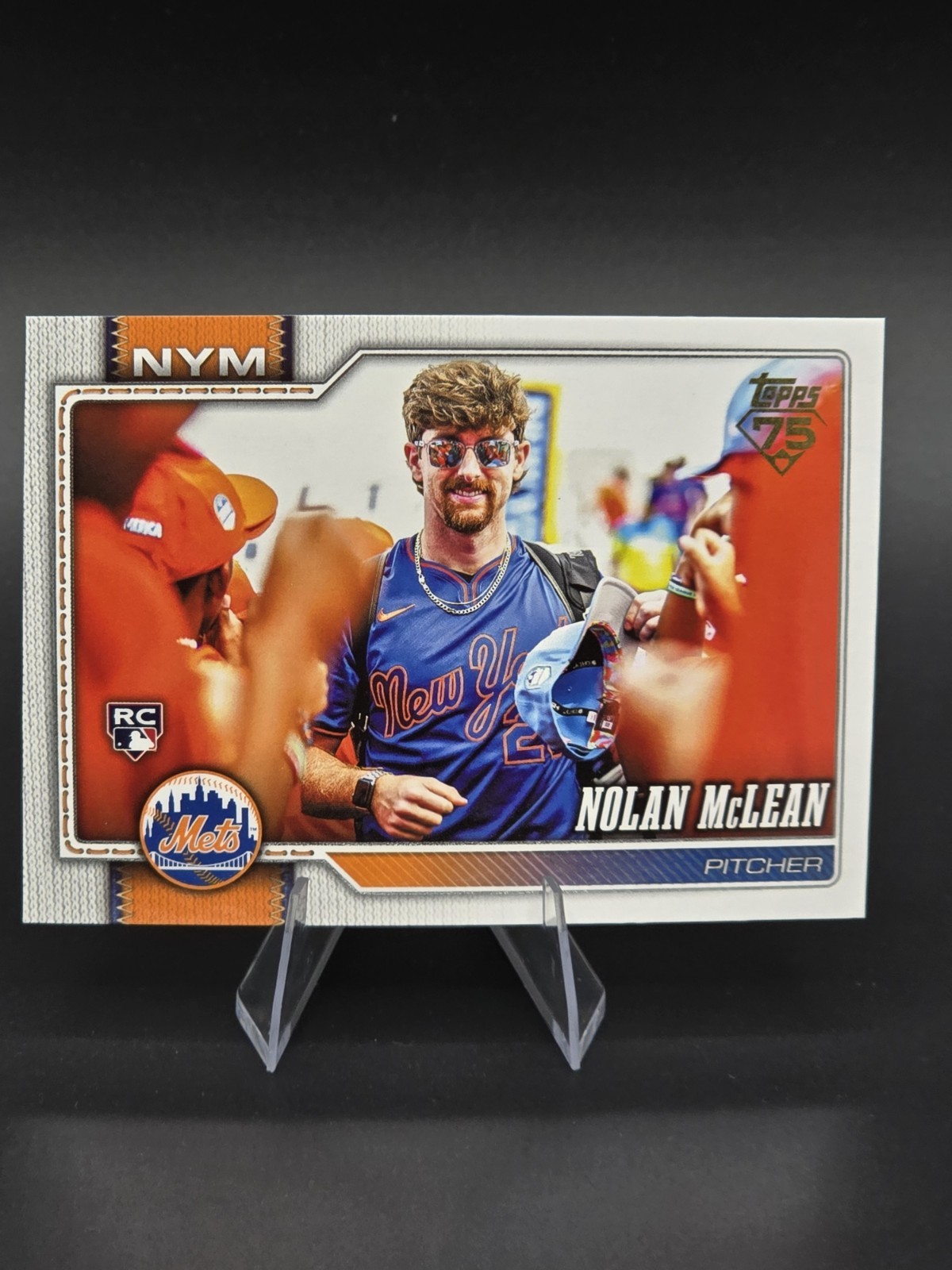 Topps 2026 Series 1 Nolan McLean RC #214 SSP Golden Mirror Image Variation