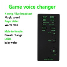 Phone Voice Changer Portable Mini 7 Sound Effects Handheld Voice Changer Fo LUWH