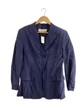 Christian Dior/Tailored Jacket/M/Silk/NVY/K6A1104