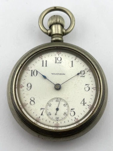 Waltham Antique Mechanical Pocket Watch  7J  18s  Gr.18   14457654 DOES NOT WORK