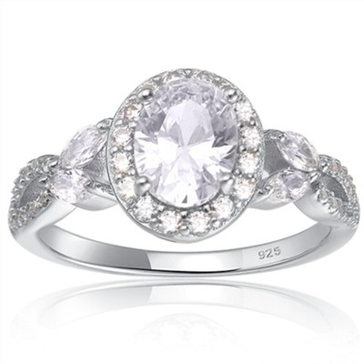 Starlette Women's Victoria Engagement Ring Size 4