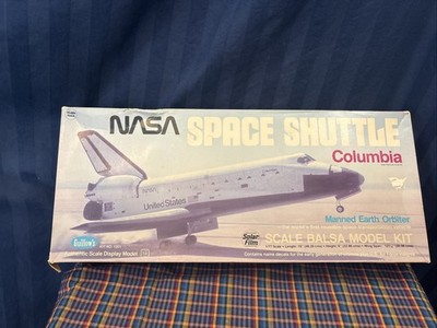 Guillow's Space Shuttle Columbia 1/77 Scale Model kit No. 1201  Open Box  X2