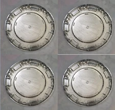 4 PCS WHEEL CENTER CAP AFTERMARKET FOR CADILLAC ESCALADE CHROME PLAIN CREST