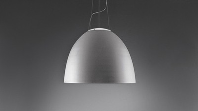 Artemide Nur Suspension Aluminum Pendant 22'' wide by 17'' high 2025820 