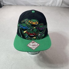 Nickelodeon Teenage Mutant Ninja Turtles Hat Cap Snap Back Teens One Size Black