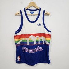 Adidas Originals Denver Nuggets NBA Jersey Tank Top Mens Size Medium Rare