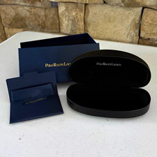 NEW Polo Ralph Lauren Black Hard Case for Sunglasses, Glasses Eyeglasses