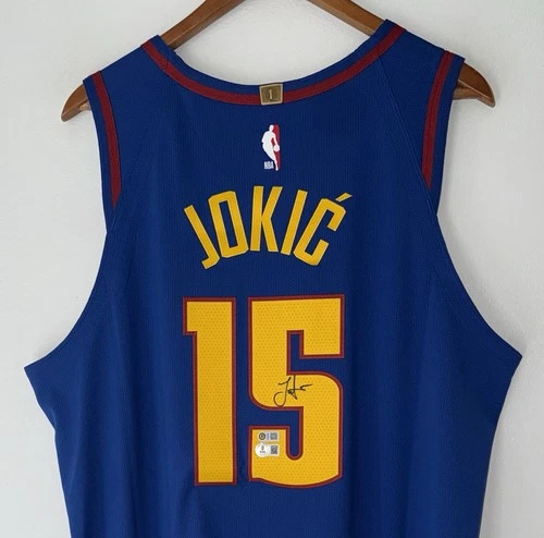 Nikola Jokic Signed Denver Nuggets Nike ADV NBA Authentic Auto Jersey USASM BAS