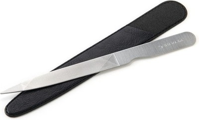 SUWADA Edelstahl Nagelfeile 150 mm mit Etui mittlere Körnung 3 Stufen Japan Neu