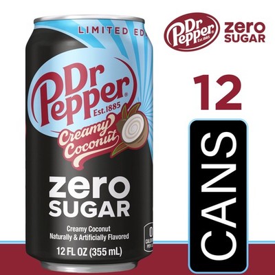 Dr Pepper Creamy Coconut Zero Sugar LIMITED EDITION *24 CANS*