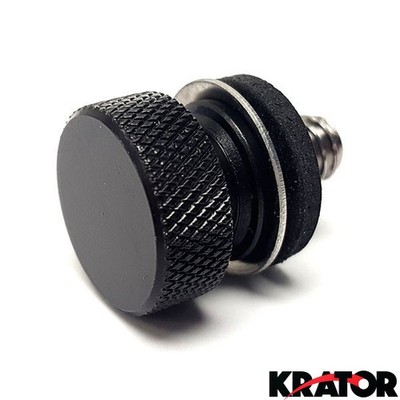 Black Seat Screw Knurled Seat Cover Bolt For Harley Davidson Dyna Switchback FLD