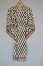 TARRIF FREE✅0% CHARGE 100% Cotton Hand Block Print Short Kaftan Dress SK-74*