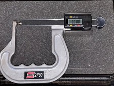 Ammco 2780 Digital Rotor Micrometer Brake Gauge W Case Zeros Out Tested