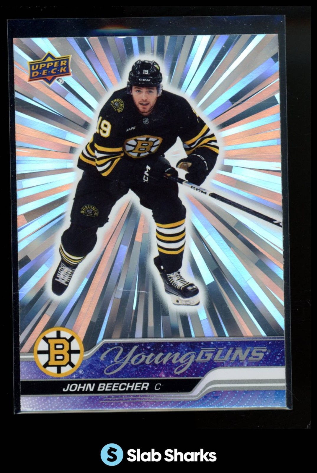 2023 UPPER DECK #472 JOHN BEECHER OUTBURST SILVER YOUNG GUNS RC ROOKIE