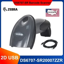 Symbol DS6707 2D Handheld Barcode Scanner Imager DS6707-SR20007ZZR w/ USB Cable