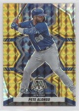 2022 Panini Mosaic Gold Mosaic Prizm 5/10 Pete Alonso #198 ii1