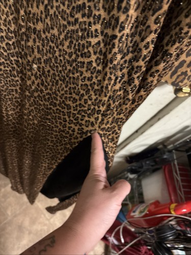 Mike Benet Formals Vintage 70s Leopard Sexy Dress 18 Rockabilly Pin Up - Bild 9 von 13