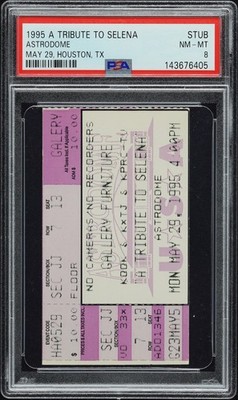 TICKET STUB PSA 1995 Selena A Tribute To Selena May 29 Astrodome
