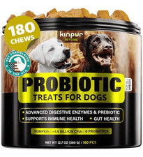 Kinpur Pet Care Probiotic Treats for Dogs 180 Chews