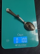 Antique  Sterling Tea Infuser Strainer Spoon 5 3/4" Maker Mark