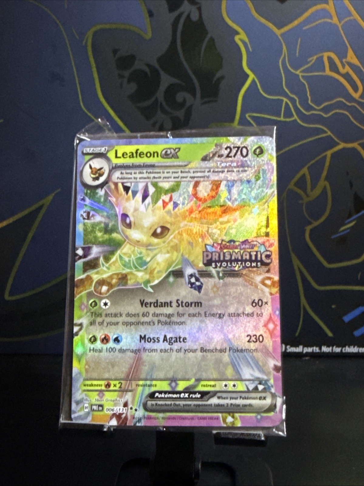 Leafeon ex - (Prismatic Evolutions Stamp) 006/131, Sealed Promo, Pokemon