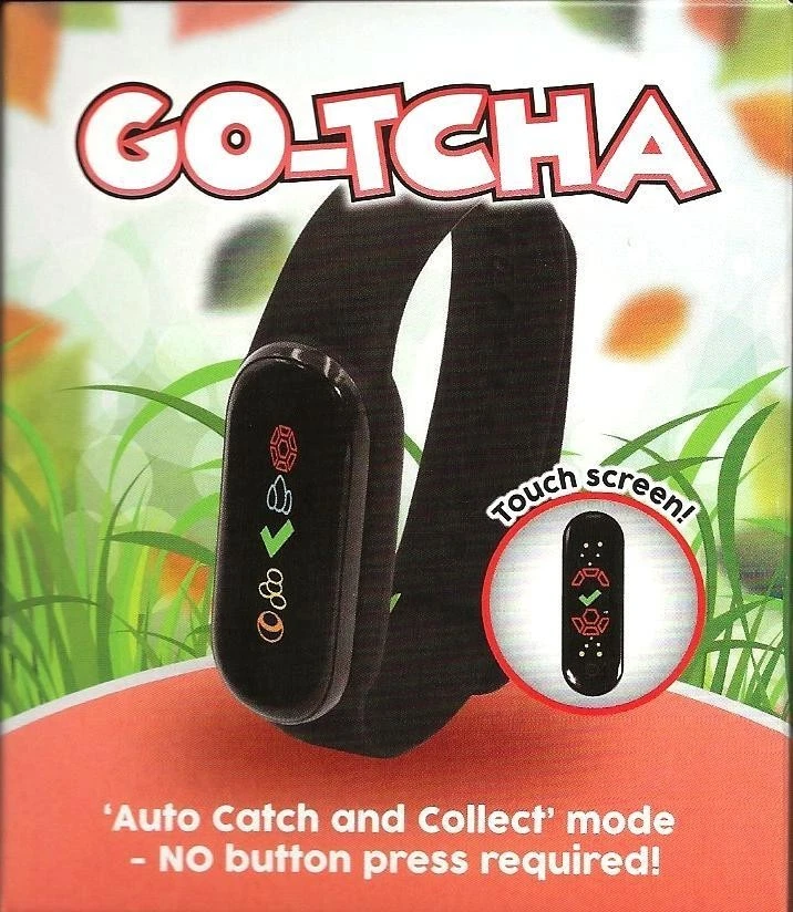 DATEL Pokemon Classic Go-tcha Bracelet for Pokemon Go Black Brand New