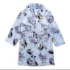 Bluey Belted Fleece Robe Sleepwear Robe Toddler Boy Size 5T NEW