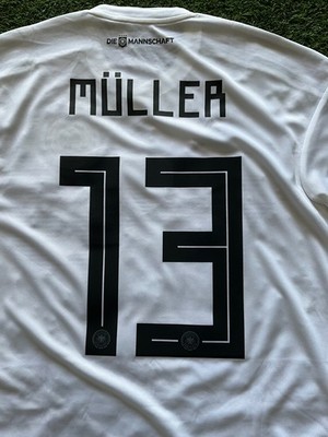adidas Germany Men's Home Jersey 18/19 Legend Muller #13 Sz M