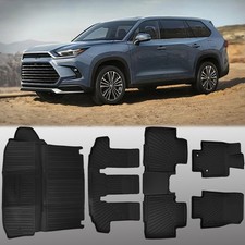 5pcs Floor Mats For Toyota Highlander Tpe 3 Rows Cargo Liner 2020-2025 2024 5pcs Floor Mats For Toyota Highlander Tpe 3 Rows Cargo Liner 2020-2025 2024