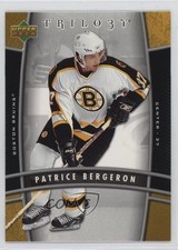 2006-07 Upper Deck Trilogy Patrice Bergeron #9 0t2