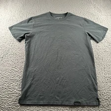 YoungLA T-Shirt Mens M Charcoal Crew Neck Short Sleeve Cotton Stretch Logo