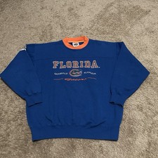 Vintage Florida Gators Sweatshirt Mens Large Lee Sport USA 80s 90s Blue Pullover