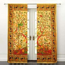 Tree of Life Mandala Curtain Dorm Decor Cotton Wall Wall Hanging Window Door