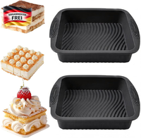Silikon Backform Quadratisch FüR Kuchen Brot - 2 StüCk, 24 Cm, Antihaft