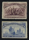 CKStamps: US Stamps Collection Scott#231 2c Columbian Unused Regum #233 Mint LH