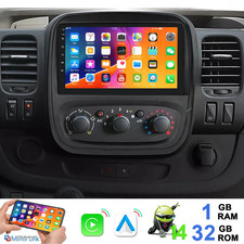Apple CarPlay For Vauxhall Vivaro B 2014-2019 Car Stereo Android 14 BT Radio 32G