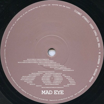 Adam Beyer & Henrik B - The Eye That Sees Its (Vinyl 12'' - 2004 - SE - Original)