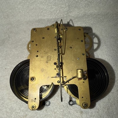 Antique Seth Thomas 89 Clock Movement Working Time & Strike Parts Or Restoration