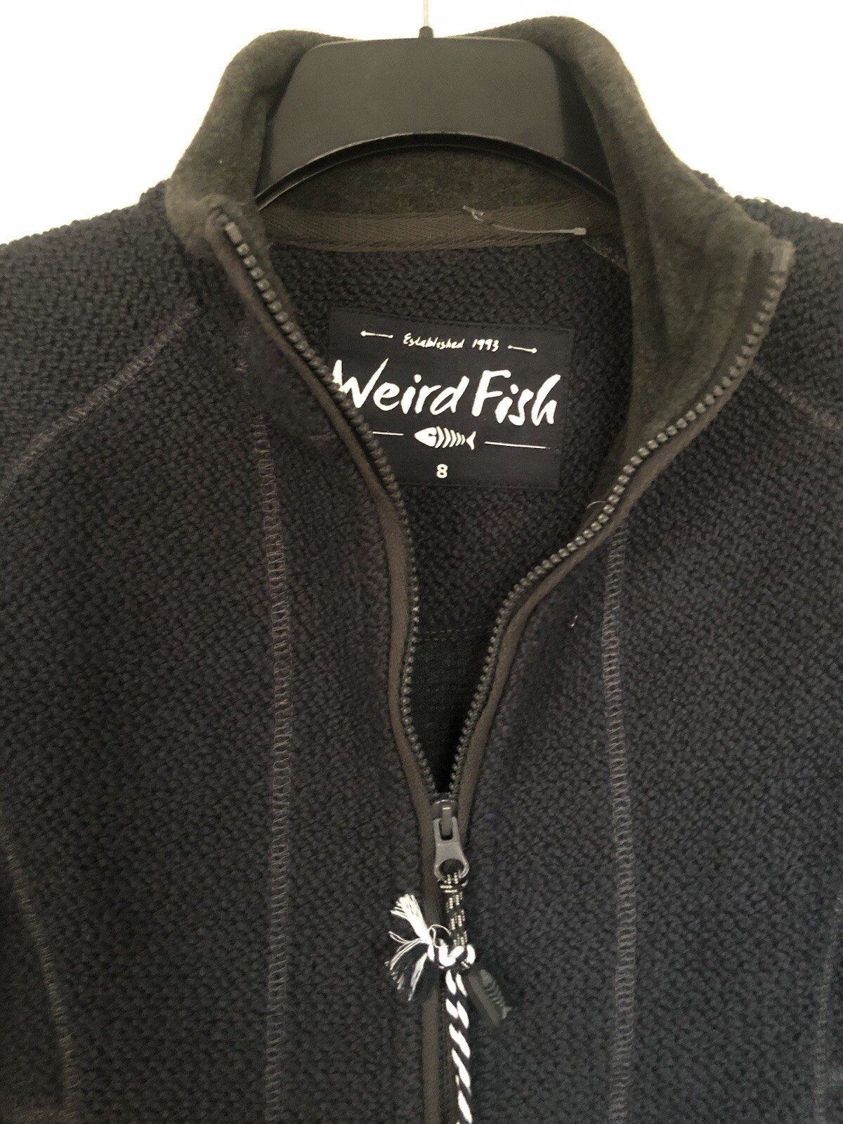 Weird Fish Ladies Full Zip Macaroni Fleece /Jacket Navy Size 8 eBay