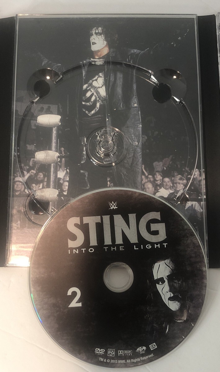 ✩BALZAC DVD INTO THE LIGHT WWE: Sting - Into the Light (DVD, 2015, 3-Disc Set) VGUC