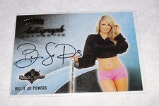 2014 Benchwarmer BILLIE JO POWERS Hockey #48 Gold Foil Auto SP Ms Swimsuit USA