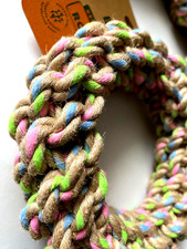Beco Hemp Rope Ring nachhaltiges Wurf Apportierspielzeug Hundespielzeug BE1007