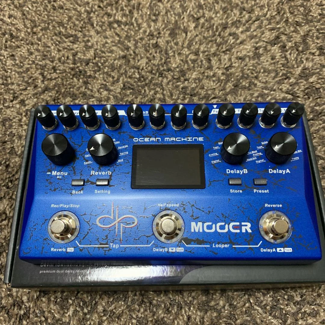 Mooer Ocean Machine Delays Reverb Looper Unit Guitar Effects Pedal