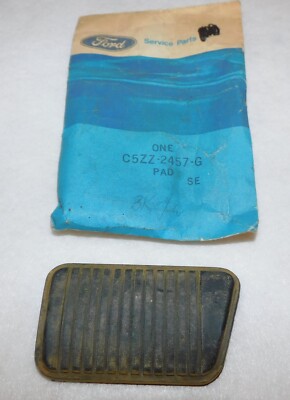 1966-1973 Mustang Mach 1 Cougar NOS 3 - 4 SPEED M/T DRUM BRAKE PEDAL PLATE PAD