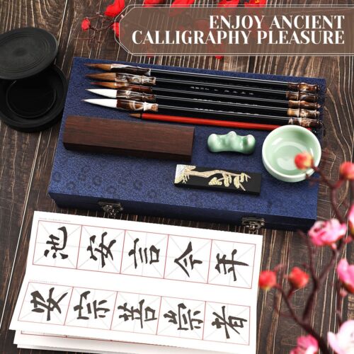 14 Pieces Chinese Calligraphy Brushes Gift Set Painting Writing Brushes Water... - Picture 2 of 7