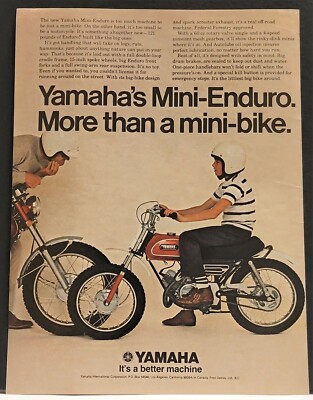1971 Yamaha Jt1 Mini 1972 Yamaha Mini Enduro 60 1972 Yamaha