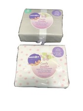 NIP BABIES R US 2 Pack Comfy Bassinet Sheets Cotton Fits 27"x30" Baby Blue