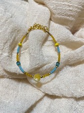 handmade minimalist tiny stone beads bracelet