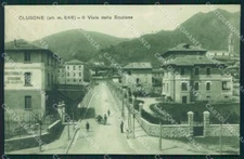 Bergamo Clusone cartolina QT0746